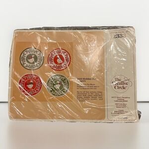 The Creative Circle Holiday Jar Toppers Cross Stitch Kit #2333 Goose‎ New 1986